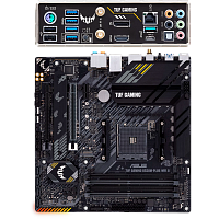 Материнская плата ASUS TUF Gaming B550M-Plus WiFi II B550 Socket AM4 4xDDR4, 4xSATA3, RAID, 2xM.2, 2xPCI-E16x, 5xUSB3.2, 1xUSB3.2 Type C, DP, HDMI, Wi-Fi, 2.5Glan, mATX