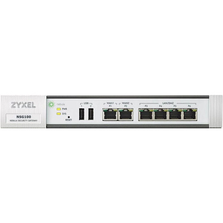 Межсетевой экран Zyxel Nebula NSG100 2xGbWAN 4xGbLAN 2xUSB