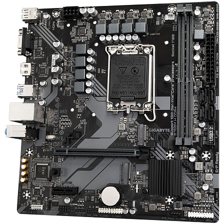 Материнская плата Gigabyte B760M H DDR4 B760 Socket-1700 2xDDR4, 4xSATA3, RAID, 2xM.2, 1xPCI-E16x, 4xUSB3.2, D-Sub, HDMI, Glan, mATX