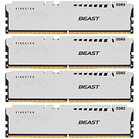 Модуль памяти DIMM 128Gb 4х32Gb DDR5 PC41600 5200MHz Kingston Fury Beast White (KF552C40BWK4-128)