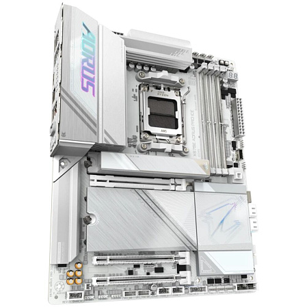 Материнская плата Gigabyte X870E AORUS Pro Ice Socket-AM5 AMD X870E 4xDDR5, 4xSATA3, RAID, 4xM.2, 3xPCI-E16x, 7xUSB3.2, 2xUSB3.2 Type C, DP, HDMI, WiFi, Glan, ATX Ret