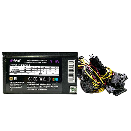 Блок питания 700W HIPER HPB-700RGB