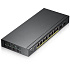 Коммутатор Zyxel GS1900-10HP, 8xGbLAN PoE+, 2xSFP