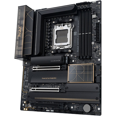 Материнская плата ASUS ProArt X870E-Creator WiFi X870E Socket AM5 4xDDR5, 4xSATA3, RAID, 4xM.2, 3xPCI-E16x, 7xUSB3.2, 3xUSB3.2 Type C, DP, HDMI, WiFi, 2xGlan, ATX
