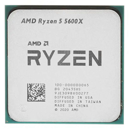Процессор AMD Ryzen 5 5600X, 3.7ГГц, (Turbo 4.6ГГц), 6-ядерный, L3 32МБ, Сокет AM4, OEM