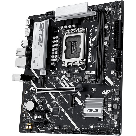 Материнская плата ASUS Prime B860M-K B860 Soc-1851 2xDDR5, 4xSATA3, RAID, 2хM.2, 1xPCI-E16x, 3xUSB3.2, DP, HDMI, 2.5Glan, mATX