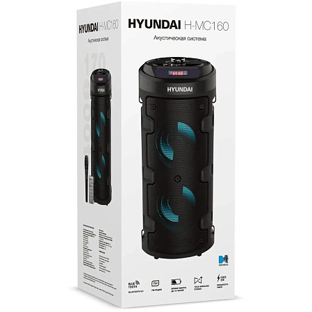 Портативная bluetooth-колонка Hyundai H-MC160 Black