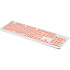 Клавиатура Oklick 400MR White/Rose slim Multimedia