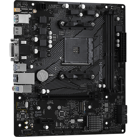 Материнская плата ASRock B550M-HDV B550 Socket AM4 2xDDR4, 4xSATA3, RAID, 1xM.2, 1xPCI-E16x, 4xUSB3.2, D-Sub, DVI-D, HDMI, Glan, mATX