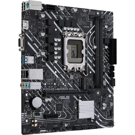 Материнская плата ASUS Prime H610M-K D4 H610 Socket-1700 2xDDR4, 4xSATA3, 1xM.2, 1xPCI-E16x, 2xUSB3.2, D-Sub, HDMI, Glan, mATX