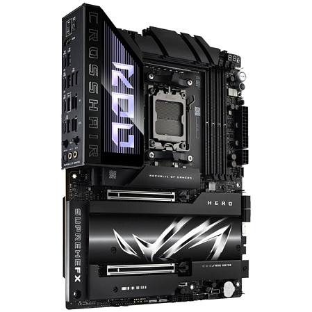 Материнская плата ASUS ROG Crosshair X870E Hero X870E Socket AM5 4xDDR5, 4xSATA3, RAID, 5xM.2, 2xPCI-E16x, 6xUSB3.2, 4xUSB3.2 Type C, DP, HDMI, WiFi, 5Glan, ATX