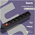 Сетевой фильтр BURO 600SH-1.8-B 6 розеток 1.8м черный