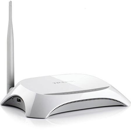 Беспроводной маршрутизатор TP-LINK TL-MR3220, 802.11n, 150Мбит/с, 2.4ГГц, 4xLAN, 1xWAN, 1xUSB2.0