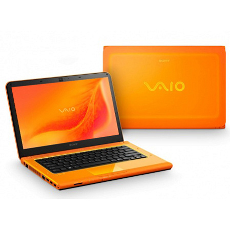 Ноутбук Sony VPC-CA3S1R/D i3-2330M/4G/500/DVD/bt/HD 6630/WiFi/ BT4.0/cam/14"/Win7 HP64 Orange