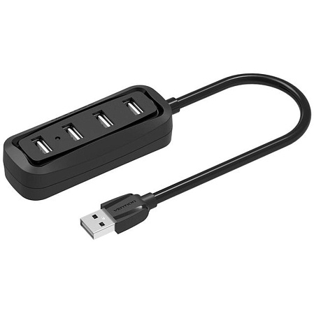 4-port USB2.0 Hub Vention VAS-J43-B100 Черный 1м