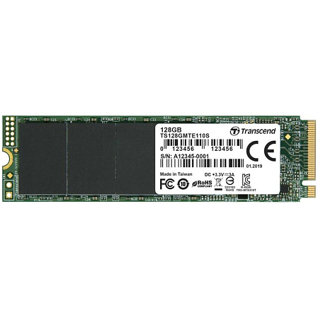 Внутренний SSD-накопитель 128Gb Transcend TS128GMTE110S MTE110S M.2 2280 PCI-E 3.0 x4