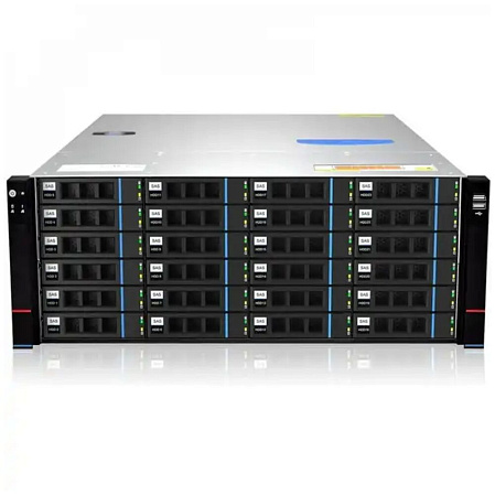 Корпус Gooxi RMC4124-670-HSE-D 4U 24bay chassis ,Expander backplane rear 2*2.5"SAS/SATA 1300W 1+1 EU power cables rail kit
