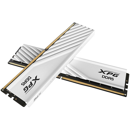 Модуль памяти DIMM 32Gb 2х16Gb DDR5 PC51200 6400MHz ADATA XPG Lancer Blade White (AX5U6400C3216G-DTLABWH)