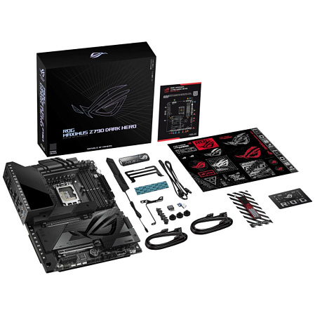Материнская плата ASUS ROG Maximus Z790 Dark Hero Z790 Socket-1700 4xDDR5, 4xSATA3, RAID, 5xM.2, 2xPCI-E16x, 9xUSB3.2, 3xUSB3.2 Type C, HDMI, Wi-Fi, 2.5Glan, ATX