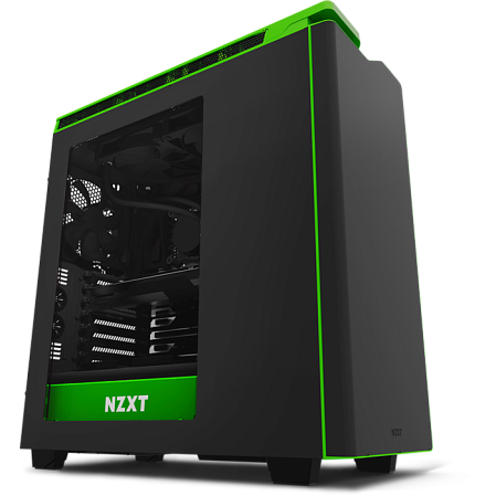 Корпус ATX Miditower NZXT H440 Window CA-H442W-M9 Black/Green