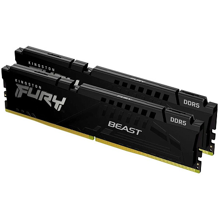 Модуль памяти DIMM 64Gb 2х32Gb DDR5 PC44800 5600MHz Kingston Fury Beast EXPO Black (KF556C36BBEK2-64)