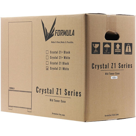Корпус ATX Miditower Formula Crystal Z1 White