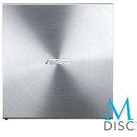 Внешний привод DVD-RW ASUS SDRW-08U5S-U DVD±R/±RW USB 2.0 серебристый 