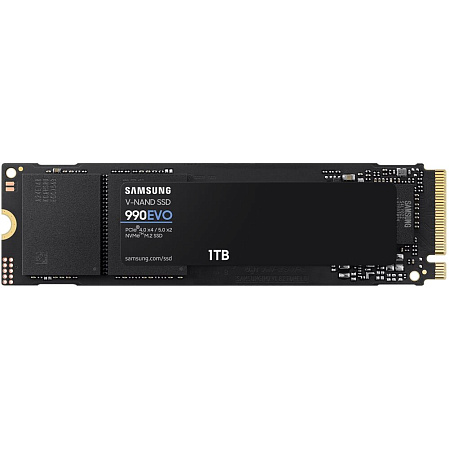Внутренний SSD-накопитель 1000Gb Samsung 990 Evo (MZ-V9E1T0BW) M.2 2280 PCI-E 4.0 x4 (5.0 x2)