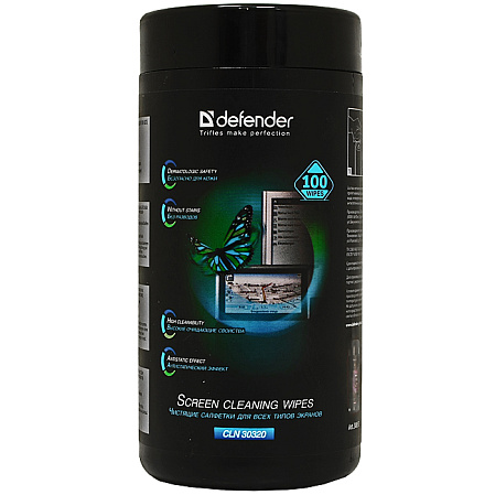 Салфетки для экранов Defender Eco (100 шт) 30320