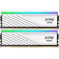 Модуль памяти DIMM 32Gb 2х16Gb DDR5 PC51200 6400MHz ADATA XPG Lancer Blade RGB White (AX5U6400C3216G-DTLABRWH)