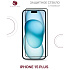 Защитное стекло для Apple iPhone 16 Plus\15 Plus Zibelino 3D, на весь экран, с черной рамкой