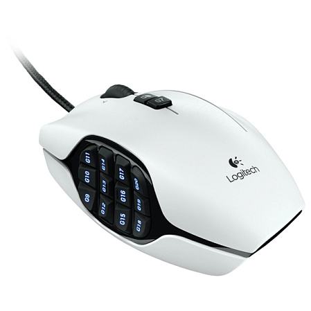 Мышь Logitech G600 Laser Gaming Mouse White USB 910-003629