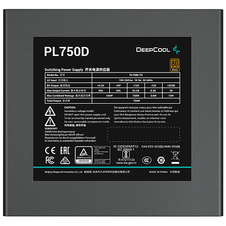 Блок питания 750W Deepcool PL750D