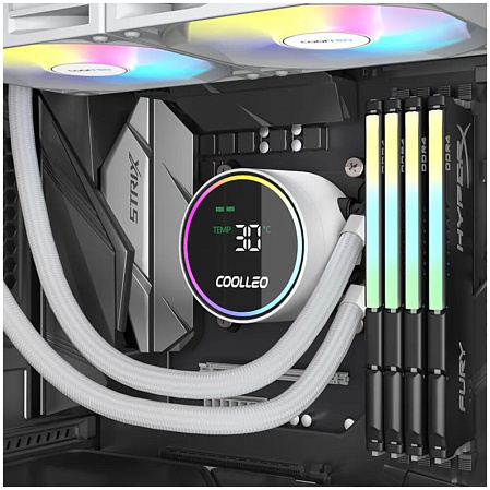 Система водяного охлаждения Coolleo ICE Fairy DIG 360 Lite WH White (DIG-360-LITE-WH) S115x/1200/1700/1851, AM4/AM5