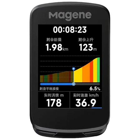 Magene Велокомпьютер GPS C606 V2 тип BI, черный