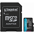 Карта памяти Micro SecureDigital 512Gb Kingston Canvas Go Plus SDXC (SDCG4/512GB) + SD адаптер