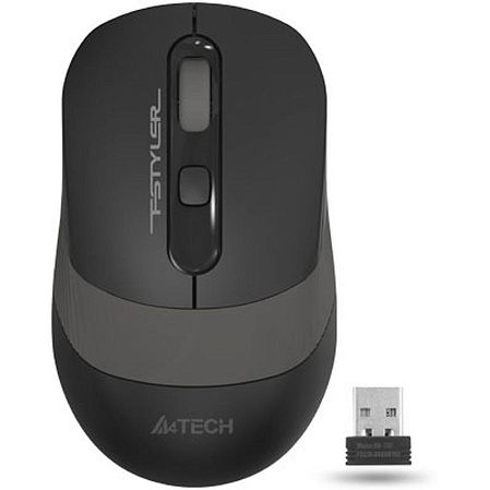 Мышь беспроводная A4Tech Fstyler FG10S Black/Grey silent Wireless
