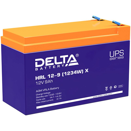Батарея Delta HRL 12-9 (12-34W) 12V 9Ah (Battary replacement APC rbc17, rbc24, rbc110, rbc115, rbc116, rbc124, rbc133)