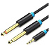 Кабель Jack3.5 (M)- Jack6.5 (M) 1m Vention (BACBF) черный