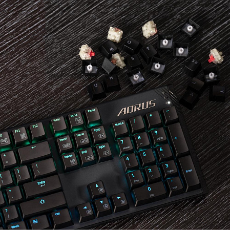 Клавиатура Gigabyte AORUS K1 Gaming Keyboard Black USB