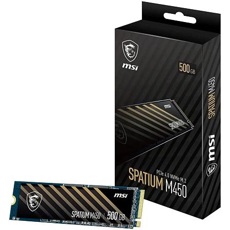 Внутренний SSD-накопитель 500Gb MSI Spatium M450 S78-440K220-P83 M.2 2280 PCIe NVMe 4.0 x4