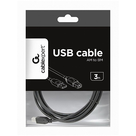 Кабель USB2.0 тип А(m)-В(m) 3,0м.