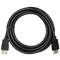 Кабель HDMI-HDMI v2.0 3.0м черный, экран