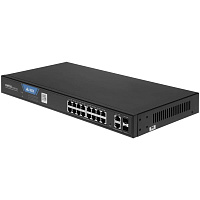Коммутатор Netis ST220GPR-2G2S (L2) 18x1Гбит/с 2SFP 16PoE+225W настраиваемый