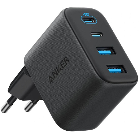 Сетевое зарядное устройство Anker Zolo A121E 50W 2xUSB + 2xUSB-C черное