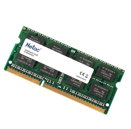 Модуль памяти SO-DIMM DDR3L 8Gb PC12800 1600Mhz Netac