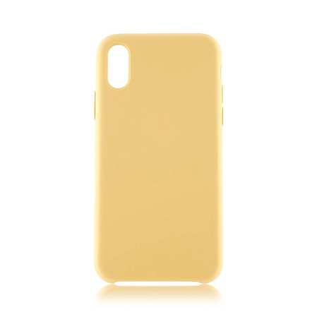 Чехол для Apple iPhone Xr Brosco Softrubber бежевый