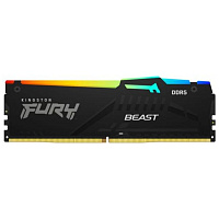 Модуль памяти DIMM 32Gb DDR5 PC44800 5600MHz Kingston Fury Beast RGB Black (KF556C40BBA/32)