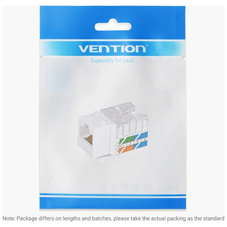Вставка Vention Keystone Jack Cat.5e UTP белый IPAW0