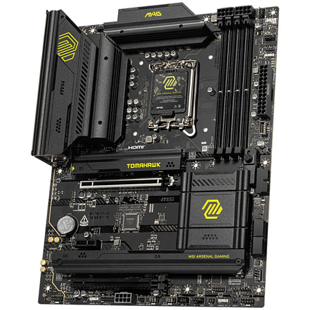 Материнская плата MSI MAG B860 Tomahawk WiFi B860 Soc-1851 4xDDR5, 4xSATA3, RAID, 3хM.2, 2xPCI-E16x, 4xUSB3.2, 2xUSB3.2 Type C, DP, HDMI, WiFi, 5Glan, ATX